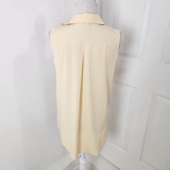 Athleta Top Womens SP Yellow Urbanite II Tank Silky Sleek Work Travel Commute - Picture 5 of 13